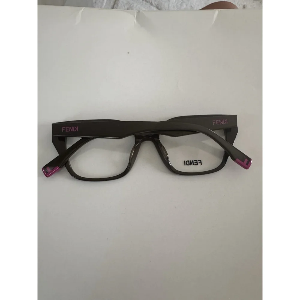 Fendi Women Eyeglasses Light Brown Demo Cat Eye FE50001I 050 NEW